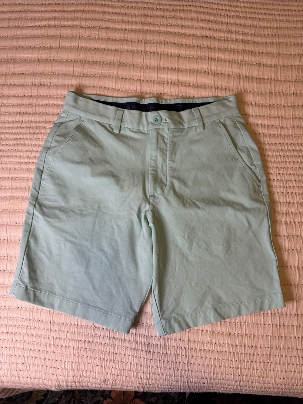 Vineyard Vines Men's Light Mint Flat-Front Shorts